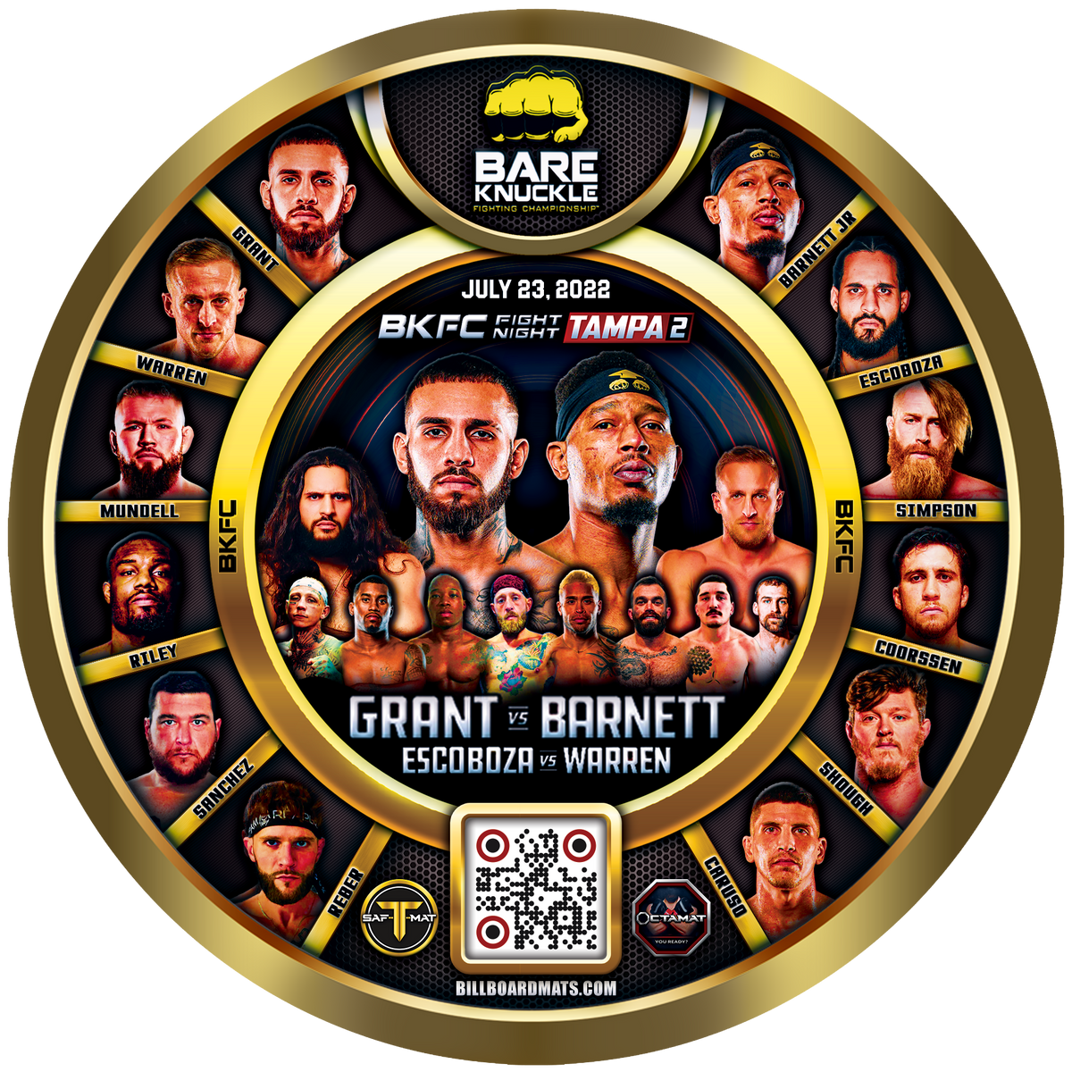 BKFC FIGHT NIGHT TAMPA 2 - July 23, 2022  - Tampa, FL