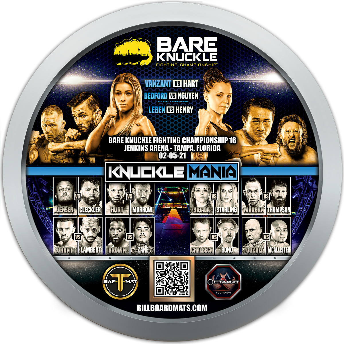 BKFC KNUCKLE MANIA - February 5, 2021 - Tampa, FL